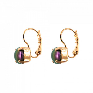 Cercei placati cu Aur roz de 24K, cu cristale Swarovski, Bohemian Rhapsody | 1440-943RG6-Mov-8935