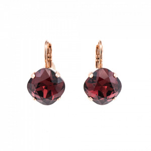 Cercei placati cu Aur roz de 24K, cu cristale originale, Lady In Red | 1326/3-515RG6