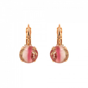 Cercei placati cu Aur roz de 24K, cu cristale Swarovski, Antigua | 1440-133RG6-Roz-5755