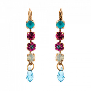 Cercei placati cu Aur roz de 24K, cu cristale Swarovski, Memories of Montmartre | 1008/1-1146RG6