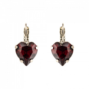 Cercei placati cu rodiu, cu cristale Swarovski, Lady In Red | 1100/2-208RO6-Rosu-1905