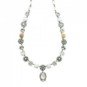 Colier placat cu Argint 925, cu cristale Swarovski, Forever | 3259-M5087SP-Multicolor-6195