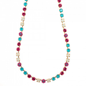 Colier placat cu Aur roz de 24K, cu cristale Swarovski, Memories of Montmartre | 3008/1-1146RG