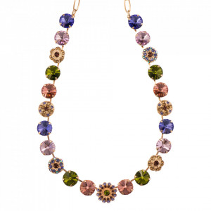 Colier placat cu Aur roz de 24K, cu cristale Swarovski, Penelope - Odyssey | 3246/3-1089RG