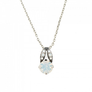 Pandantiv cu lant placat cu Argint 925, cu cristale originale, Seashell | 5252-234234SP