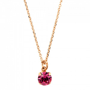Pandantiv cu lant placat cu Aur roz de 24K, cu cristale originale, Memories of Montmartre | 5440-209RG