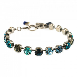 Bratara placata cu Argint 925, cu cristale Swarovski, Nightfall | 4252-1114SP-Albastru-1466