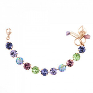 Bratara placata cu Aur roz de 24K, cu cristale originale, California Dreaming | 4474-1327RG