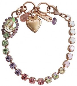 Bratara placata cu Aur roz de 24K, cu cristale Swarovski, California Dreaming | 4259/1-1063RG-Multicolor-1506