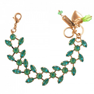 Bratara placata cu Aur roz de 24K, cu cristale originale, Silky Sage DeLite | 4105-169169RG