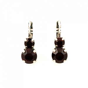 Cercei placati cu Argint 925, cu cristale originale, Lady In Red | 1190-208208SP6