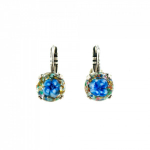 Cercei placati cu Argint 925, cu cristale Swarovski, Julia | 1445-8849SP6-Multicolor-6026