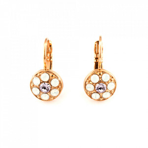 Cercei placati cu Aur roz de 24K, cu cristale originale, Purple Rain | 1044/1-M83371RG6