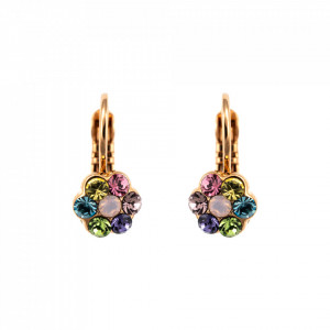 Cercei placati cu Aur roz de 24K, cu cristale Swarovski, California Dreaming | 1166/1-88RG6-Multicolor-8946