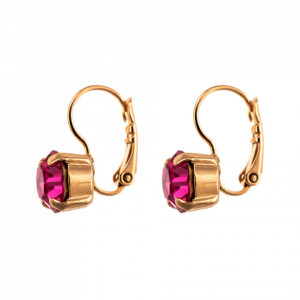 Cercei placati cu Aur roz de 24K, cu cristale Swarovski, Memories of Montmartre | 1440-209RG6