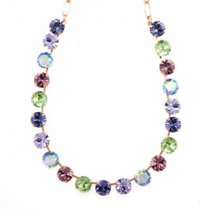 Colier placat cu Aur roz de 24K, cu cristale originale, California Dreaming | 3474-1327RG