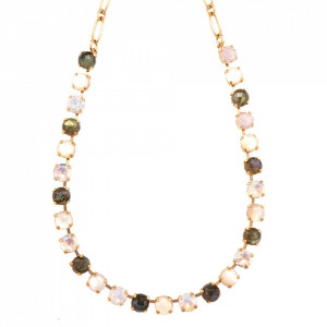 Colier placat cu Aur roz de 24K, cu cristale originale, Seashell | 3252M-1006RG