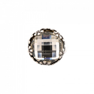 Inel placat cu Argint 925, cu cristale Swarovski, On a Clear Day | 7220-001ASP-Transparent-7886