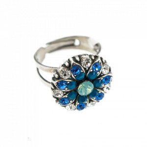 Inel placat cu Argint 925, cu cristale Swarovski, Guardian Angel | 7217-1041SP-Multicolor-7796