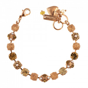 Bratara placata cu Aur roz de 24K, cu cristale Swarovski, Breakfast at Tiffany’s | 4004-2010RG