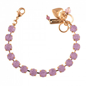 Bratara placata cu Aur roz de 24K, cu cristale Swarovski, La Dolce Vita | 4252-371ICERG
