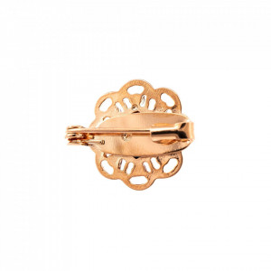 Brosa placata cu Aur roz de 24K, cu cristale Swarovski, FireFly | 2501-2140RG-Rosu-1637