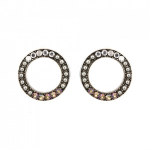 Cercei placati cu Argint 925, cu cristale originale, Crystal Pearl's | 1427-1006SP2