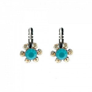 Cercei placati cu Argint 925, cu cristale originale, Sapphire Sky | 1090/3-807SP6