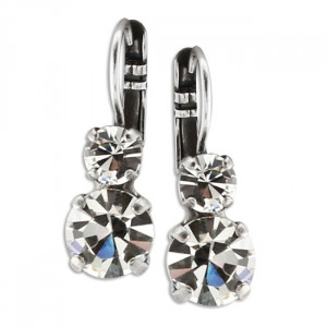 Cercei placati cu Argint 925, cu cristale Swarovski, On a Clear Day | 1190-001001SP6-Transparent-5747