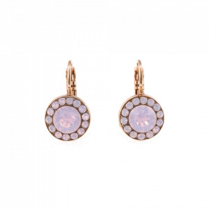 Cercei placati cu Aur roz de 24K, cu cristale originale, Elizabeth | 1129-395RG6