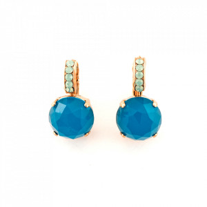 Cercei placati cu Aur roz de 24K, cu cristale originale, Julia | 1056R-M61-1RG6