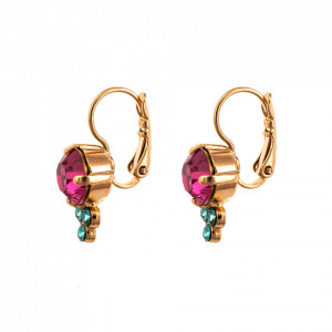 Cercei placati cu Aur roz de 24K, cu cristale originale, Memories of Montmartre | 1010-1146RG6