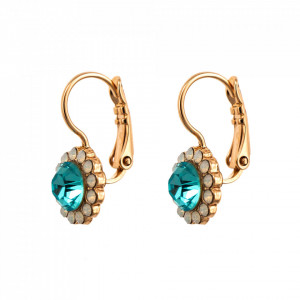 Cercei placati cu Aur roz de 24K, cu cristale originale, Memories of Montmartre | 1133-1146RG6