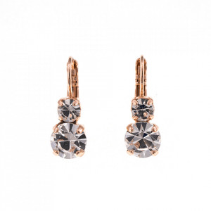 Cercei placati cu Aur roz de 24K, cu cristale originale, On a Clear Day | 1190-001001RG6
