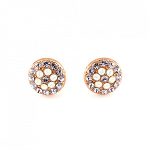 Cercei placati cu Aur roz de 24K, cu cristale originale, Purple Rain | 1416-M83371RG2