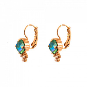 Cercei placati cu Aur roz de 24K, cu cristale originale, Take my Breath Away| 1010-1156RG6