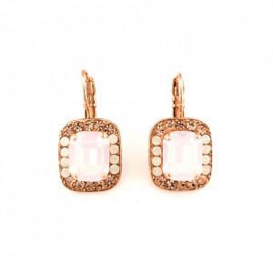 Cercei placati cu Aur roz de 24K, cu cristale originale, Tiara Day | 1040/1-2333RG6