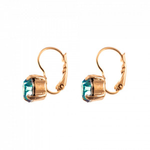 Cercei placati cu Aur roz de 24K, cu cristale Swarovski, Bohemian Rhapsody | 1440-001VLRG6-Mov-6067