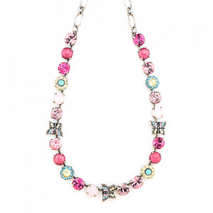 Colier placat cu Argint 925, cu cristale originale, Spring Flowers | 3063-323SP