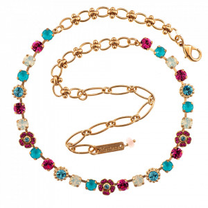 Colier placat cu Aur roz de 24K, cu cristale Swarovski, Memories of Montmartre | 3504/2-1146RG