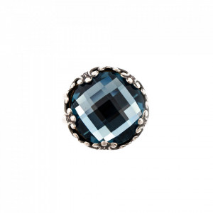 Inel placat cu Argint 925, cu cristale Swarovski, Nightfall | 7220-266ASP-Albastru-7897