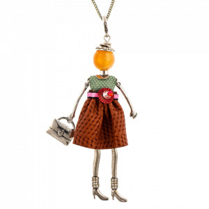 Bambola in Stile Queenstown-Orange-Multicolor-918