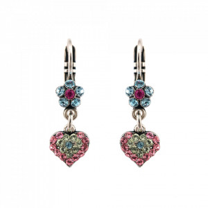 Cercei placati cu Argint 925, cu cristale originale, Spring Flowers | 1322/4-2141SP6
