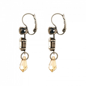 Cercei placati cu Argint 925, cu cristale Swarovski, Forever | 1514/1-391100SP6-Transparent-6458