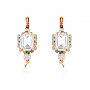 Cercei placati cu Aur roz de 24K, cu cristale originale, Forever | 1080/1-5087RG6