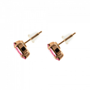 Cercei placati cu Aur roz de 24K, cu cristale Swarovski, Antigua | 1633/51-223RG2-Roz-6518
