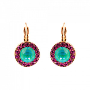 Cercei placati cu Aur roz de 24K, cu cristale Swarovski, Memories of Montmartre | 1129-1146RG6