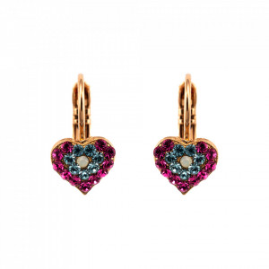 Cercei placati cu Aur roz de 24K, cu cristale Swarovski, Memories of Montmartre | 1322/5-1146RG6