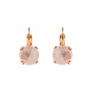 Cercei placati cu Aur roz de 24K, cu cristale Swarovski, Purple Rain | 1440-M83RG6-Alb-5988