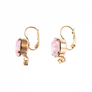 Cercei placati cu Aur roz de 24K, cu cristale Swarovski, Tiara Day | 1023/2-2333RG6-Roz-1628